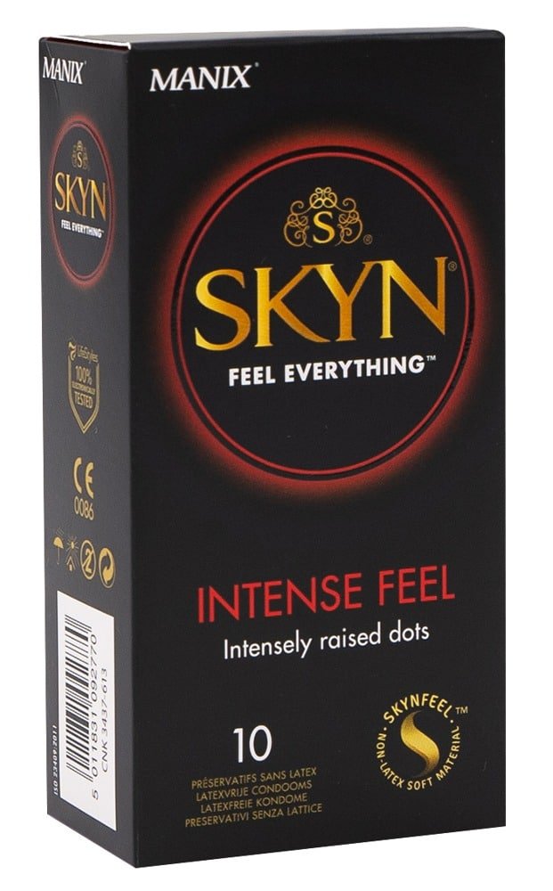 Manix SKYN - Intense Feel - Lateksfrie Kondomer - 10stk Manix SKYN - Intense Feel - Lateksfrie Kondomer - 10stk