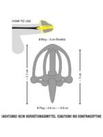 Penisplug - Dilator med glansbur - Silikon - Bilde 4