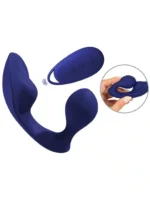 Sweet Smile - Anal trusevibrator med fjernkontroll - Blå