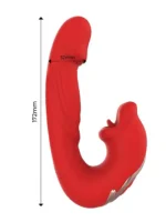 Intoyou - Mouty - Biting & Flipping - Rabbitvibrator med app - Rød - Bilde 4