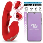 Intoyou - Mouty - Biting & Flipping - Rabbitvibrator med app - Rød