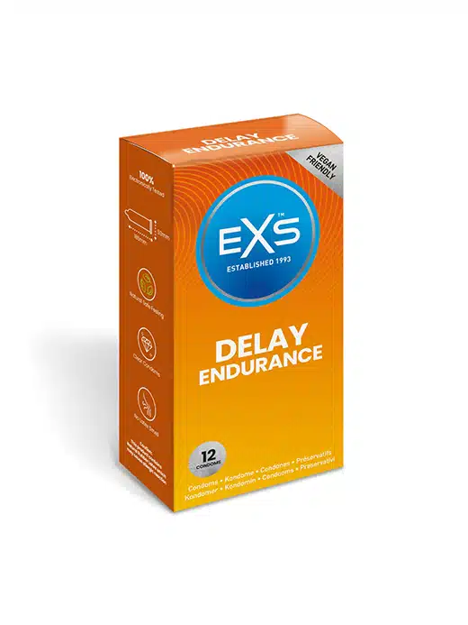 12EXSDEL-exs-kondom-delay-utholdenhet EXS Delay - 12 pk kondomer - Bilde 1