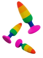 Wooomy - Hiperloo - Regnbue Buttplugg - Medium - Bilde 2