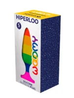 Wooomy - Hiperloo - Regnbue Buttplugg - Small - Bilde 2