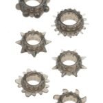 MENZSTUFF 6 pk penisringer - Sort 