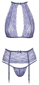 Kissable - Undertøysett med overdel og hofteholder - Lavendel
