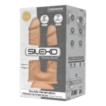 Silexd - Double Penetration  - Model 1 - 7"- 8'' - Lys hudfarge