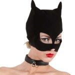 Bad Kitty - Cat Mask med åpne øyne - Sort