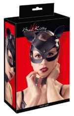 Bad Kitty - Cat Mask i fauxlær - Sort
