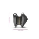 Mystim - Hearts Desire - Lay-On Vibrator med E-Stimulering - Sort