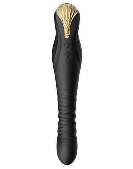 ZALO - King Black - Thrusting vibrator - sort