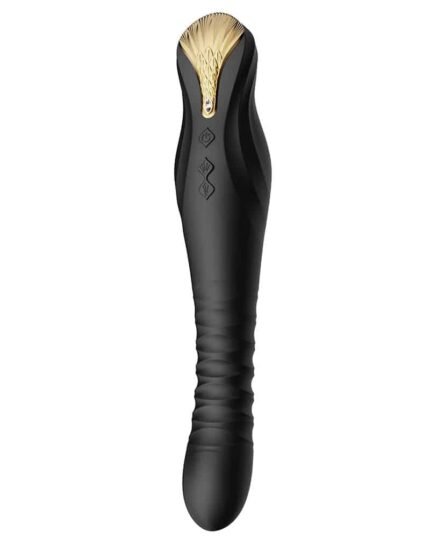 ZALO - King Black - Thrusting vibrator - sort