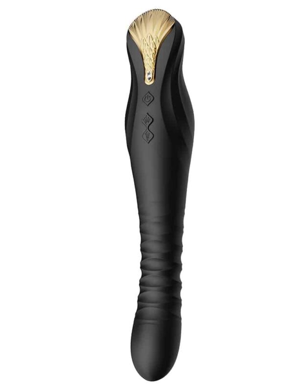 ZALO - King Black - Thrusting vibrator - sort