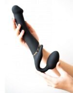 Strap-on-Me - Stroppeløs Strap On med Vibrering - X-Large - Sort