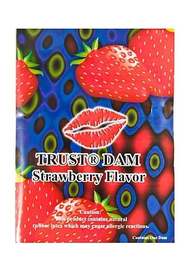 Lixx Dental Dams - Trust Dam - Slikkelapp Jordbær