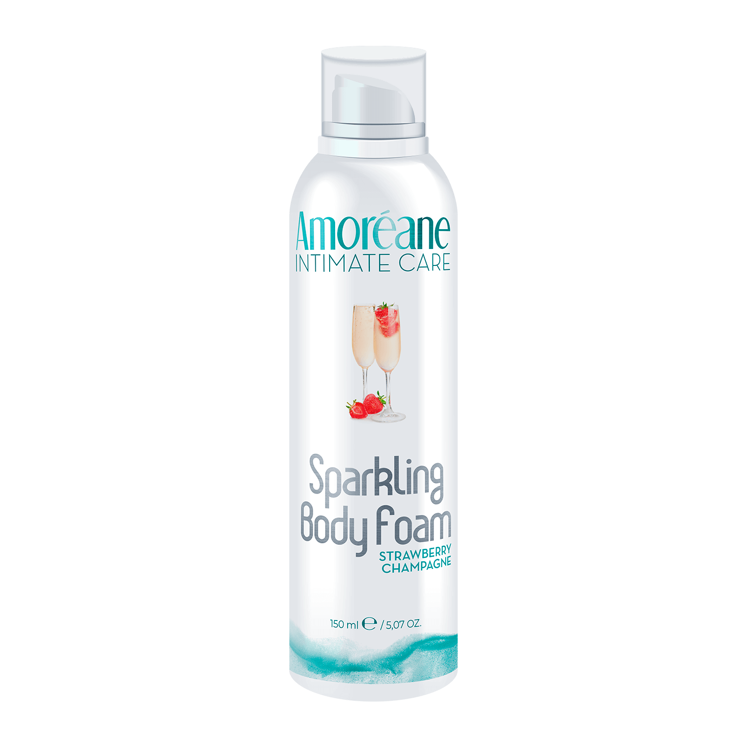 Amoréane - Sparkling Body Foam - Massasjeskum - Sparkling Strawberry Champagne Amoréane - Sparkling Body Foam - Massasjeskum - Sparkling Strawberry Champagne