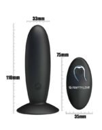 Crazy Bull - Buttplug med Fjernkontroll - Sort