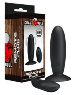 Crazy Bull - Buttplug med Fjernkontroll - Sort