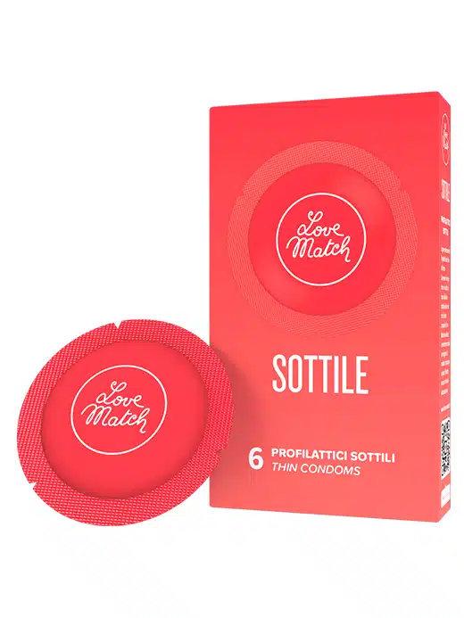 680028-kondomer-tynne-thin Love Match - Sottile - Tynne kondomer - Rød - Bilde 1