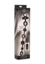 XR BRANDS - Dark Rattler - Vibrerende Analkuler i Silikon med fjernkontroll