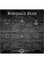 XR BRANDS - BDSM Teddy Keychain - Nøkkelring Bamse med maske og pisk