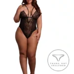 Le Desir - Amor - Blondebody med stropper - Plus Size XL-4XL