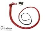 Avalon - BEHEMOTH - Bullwhip Heavy Handle, Svart og Rød 1,5 m