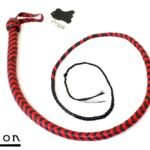 Avalon - BEHEMOTH - Bullwhip Heavy Handle, Svart og Rød 1,5 m