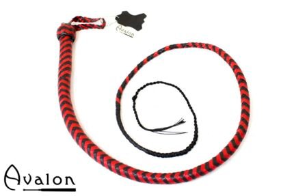 Avalon - BEHEMOTH - Bullwhip Heavy Handle, Svart og Rød 1,5 m