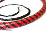 Avalon - BEHEMOTH - Bullwhip Heavy Handle, Svart og Rød 1,5 m