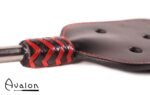 Avalon - OBERON - Spencer Paddle med hull og metallhåndtak med D-ring - Sort og rød