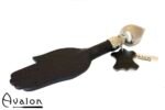 Avalon - PERCIVAL - Paddle med håndform og dråpeformet håndtak - Sort