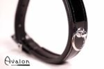 Avalon - SECRET - Collar med blank overflate og O-ring - Sort