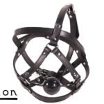 Avalon - TRAPPED - Hodeharness i lær med gag