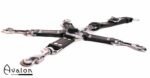 Avalon - SACRED - Hog-tie-sett med 5 deler - Sort