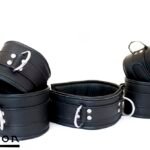Avalon - EXILE - Cuffs og Collar sett Svart