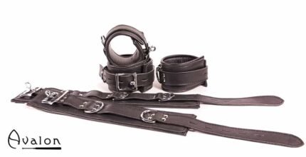 Avalon - LEGEND - Cuffs og Collar sett Sort