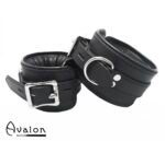 Avalon - ALCHEMY - Polstrede Fotcuffs - Sort