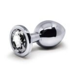 BQS - Tung Metallplug med Klar Krystall - Medium - 230g
