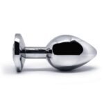 BQS - Tung Metallplug med Rød Krystall - Medium - 230g
