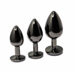 BQS - Sort Buttplug med Krystall - Small