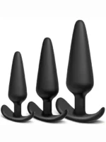 BQS - Buttplugg i silikon med anker stopper - Medium - Bilde 2