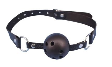BQS - Ballgag med pustehull - Sort