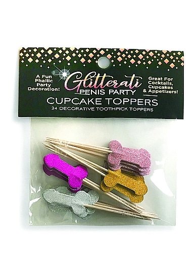 LITTLE GENIE -  Glitterati Penis, Cupcake Set