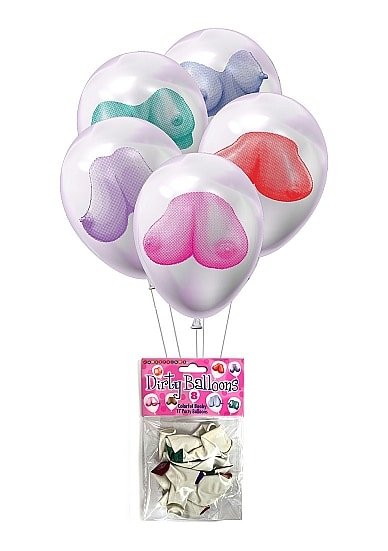 LITTLE GENIE  - Dirty Boobs - 8 pk ballonger