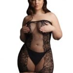 Le Desir - Frekk minikjole av netting og blonder - Plus Size