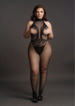 Le Desir - Frekk Catsuit av Blonder og Netting - Plus size