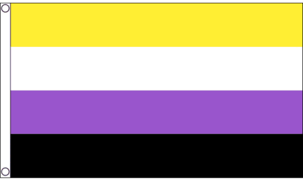 Non-Binary Pride Flagg 90cm x 150cm