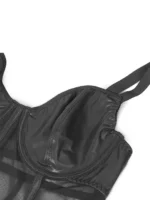 Gnist Undertøy - Wetlook kjole med mesh detaljer - Bilde 10