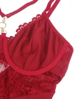 Gnist - Babydoll med stropper - burgunder - Bilde 10